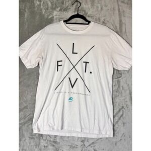 Live Fit Apparel Shirt Mens Large White Short Sleeve Crew Neck Pullover T-Shirt